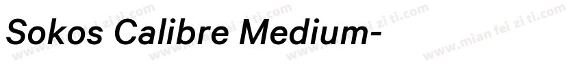 Sokos Calibre Medium字体转换